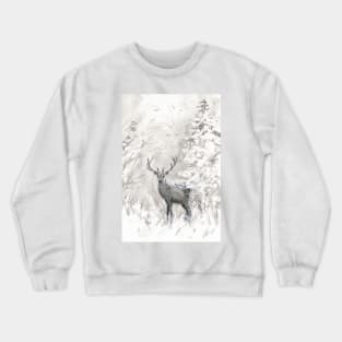 Deer in the snow Crewneck Sweatshirt